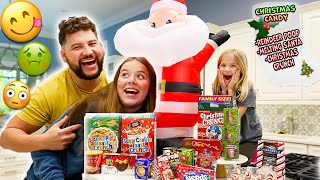 We buy all the CHRISTMAS CANDY SmellyBelly TV Taste Test [upl. by Nyl686]