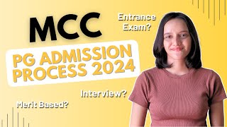 MCC NEW PG ADMISSION PROCESS NOTICE MCC PG ADMISSION PROCESS 2024 Madras Christian College [upl. by Neenej]