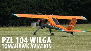 PZL 104 WILGA  GLIDER TOWING  TOMAHAWK AVIATION [upl. by Monty606]