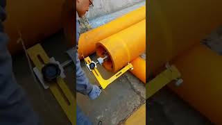 Wire drawing process for gas pipe [upl. by Geehan69]