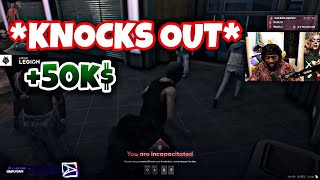 Mr K Knocks Out Den Shiesty for 50k  NoPixel 40 GTA RP [upl. by Rachael]