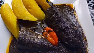 Mbongo Tchobi from scratch Black sauce Cameroonian delicacies Traditional food [upl. by Anoved]