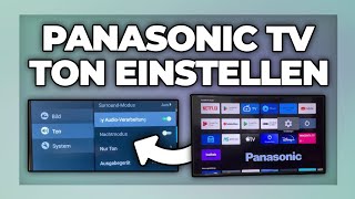 Panasonic TV Ton einstellen  Soundeinstellungen ändern Tutorial [upl. by Piscatelli]