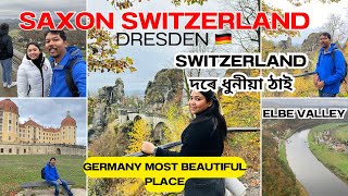 Saxon Switzerland আহিলো Must visit place in Dresden East Germany অসমীয়া Vlog [upl. by Khai]