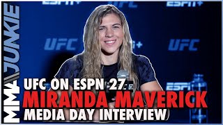 Maycee Barber Octagon Interview  UFC Vegas 32 [upl. by Aranat409]