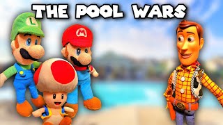 Mario Park1999 The Pool Wars Mario Plush Video [upl. by Ailev]