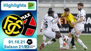 Highlights FC Schaffhausen vs Neuchatel Xamax FCS 011021 [upl. by Anderer]