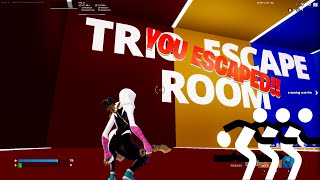 TRIO ESCAPE ROOM  Fortnite Creative  By epicplaystudio [upl. by Yrrol562]