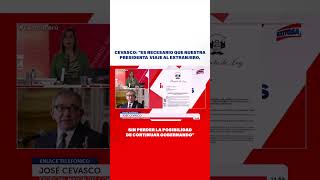 🔴🔵Cevasco Es necesario que la presidenta viaje al extranjero sin perder posibilidad de gobernar [upl. by Nadda]