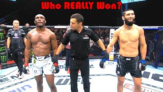 ROBBERY Who REALLY Won Kamaru Usman vs Khamzat Chimaev [upl. by Darryl655]