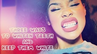 HOW TO  WHITEN TEETH AND KEEP THEM WHITE  GIVEAWAY CLOSED [upl. by Esele972]