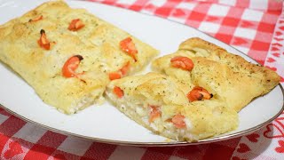 STRUDEL DI PESCE CON PASTA SFOGLIA SALATA [upl. by Nyleahcim]