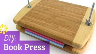 How to Make a Book Press  Sea Lemon [upl. by Ambert]