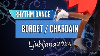 Louise BORDET  Martin CHARDAIN FRA  Junior Ice Dance Rhythm Dance  Ljubljana 2024 [upl. by Notelrac129]