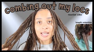 Shocking Dreadlock Transformation 😱 Reacting to COMBING OUT My Dreads [upl. by Ahsael]