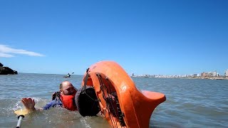 IMPORTANTE REINGRESO AL KAYAK CON UN DEBUTANTE EN EL MAR [upl. by Nillek]