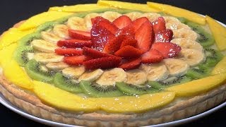 Receta Tarta de hojaldre con crema pastelera y frutas  Recetas de cocina tutorial Loli Domínguez [upl. by Kancler]