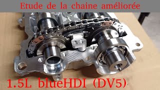 Analyse de la chaîne de distribution améliorée du 15L blueHDI PSA [upl. by Aidam572]