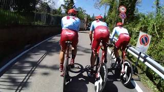 Team Katusha Alpecin training Giro dItalia 2019 ITT stage 1 [upl. by Tnilc]