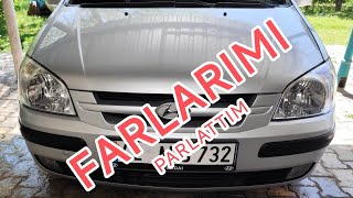 Far camı temizleme setiyle Hyundai Getz aracımın far camları tertemiz oldu Kraftech far temizleme [upl. by Entirb]