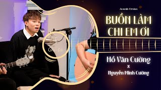 Buồn Làm Chi Em Ơi Live Acoustic  Hồ Văn Cường [upl. by Heath]