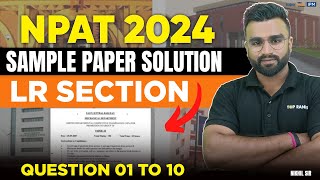 NPAT 2024 Logical Reasoning Sample Paper Solution  LR Ques 1 to 15 Sample Paper  NPAT 2024 Exam [upl. by Jarnagin256]