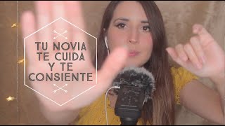 ASMR Tu novia CARIÑOSA te cuida  lectura para dormir [upl. by Skye289]