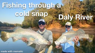 Fishing the Daly river after a cold snap Persistence pays off [upl. by Olzsal274]