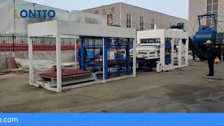 LONTTO QT1015 Automatic type Paver brick making machine line [upl. by Na]