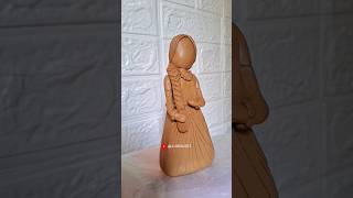 মাটি দিয়ে পুতুল বানিয়েই ফেললাম shortsfeed youtubeshorts shorts clay trending ytshorts diy [upl. by Barhos]