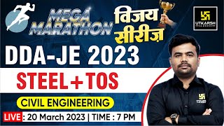 Steel  TOS  CE  Vijay Series  Mega Marathon  DDAJE 2023 Exams  Kamalakar Sir [upl. by Markos]