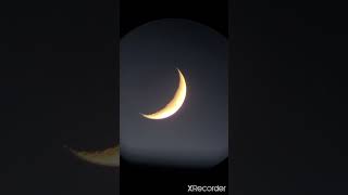 Waxing Crescent Moon 🌙  Timelapse [upl. by Nariko]