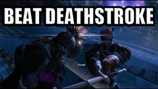 How To Beat Deathstroke Batman Arkham Origins [upl. by Guevara]