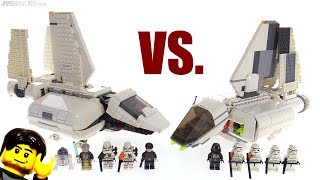 LEGO Star Wars Imperial Landing Craft compared 2018 vs 2007 [upl. by Hudnut360]