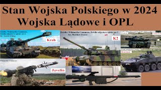 Stan Wojska Polskiego w 2024 roku  Wojska Lądowe i OPL [upl. by Catlee]