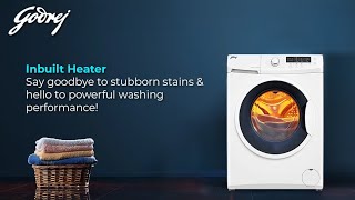 Godrej 7 Kg 5 Star With AI Tech ISense Technology FullyAutomatic Front Load Washing Machine [upl. by Yauqaj]