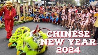 Phnom Penh Cambodia Everyone enjoy Chinese new year 2024 on street 130 [upl. by Ciaphus816]