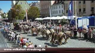 Festumzug zum JubiläumsGäubodenvolksfest Straubing [upl. by Rehsa]