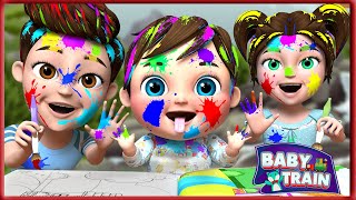 A Kaleidoscope of Shades Mixing Colors  Baby songs  Nursery Rhymes amp Kids Songs  Baby Train [upl. by Pacifa]