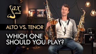 Alto Saxophone Vs Tenor Saxophone [upl. by Phillada]