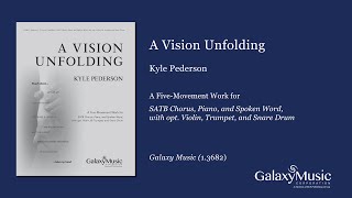 A Vision Unfolding A FiveMovement Work by Kyle Pederson  Scrolling Score [upl. by Elyrehc]