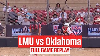 LMU vs Oklahoma Softball  2024 Mary Nutter Collegiate Classic [upl. by Bianca]