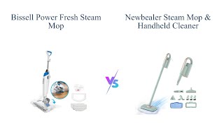 Bissell Power Fresh Steam Mop vs Newbealer Steam Mop Comparison  Review 🧼 [upl. by Charmane]