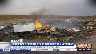 PACT Act deadline near for military veterans [upl. by Bulley285]