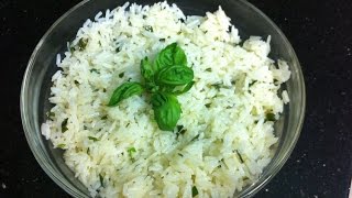 JASMINE RICE WITH BASIL BUTTER AND WHITE WINE  simpley cooking [upl. by Labaw]