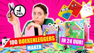 100 BOEKENLEGGERS MAKEN in 24 UUR Heel Leuk Om Zelf Te Doen ♥DeZoeteZusjes♥ [upl. by Ybbob904]