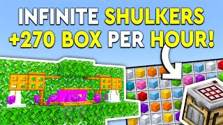 BEST Shulker Farm 121 Minecraft Bedrock Tutorial  270 BoxHR  MCPEXboxPSSwitchPC [upl. by Dunaville]