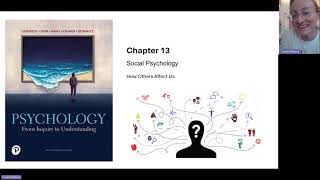 MTA Introduction to Psychology 2 Social psychology Ch 13 Lecture 1 [upl. by Steinman]