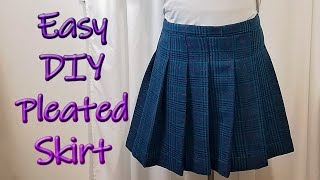 How to DIY an easy pleated skirt [upl. by Tiphane]