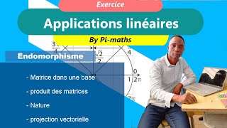 Applications linéaires Projection vectorielle [upl. by Rozina791]